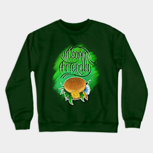 Vegan Friendly Burger Crewneck Sweatshirt